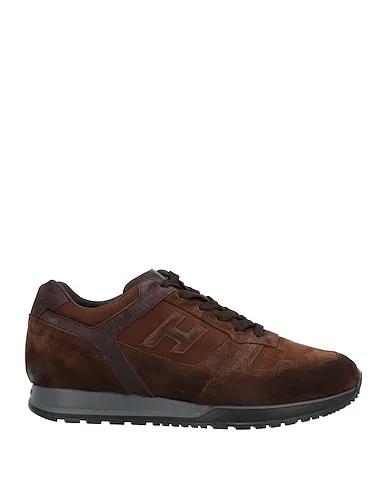 Brown Leather Sneakers