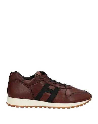 Brown Leather Sneakers