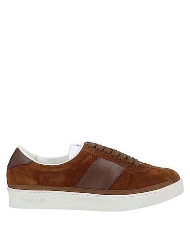 Brown Leather Sneakers