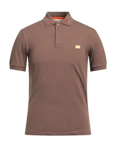 Brown Piqué Polo shirt