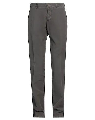 Brown Plain weave Casual pants