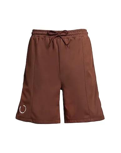 Brown Shorts & Bermuda Topshop tricot longline shorts with logo branding 