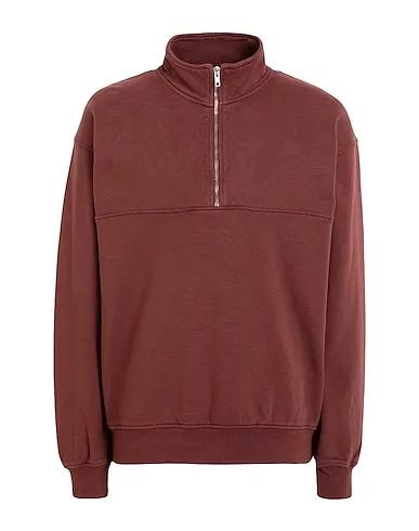 Brown Sweatshirt Sweatshirt ORGANIC QUARTER ZIP
