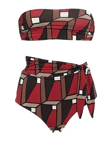 Brown Synthetic fabric Bikini