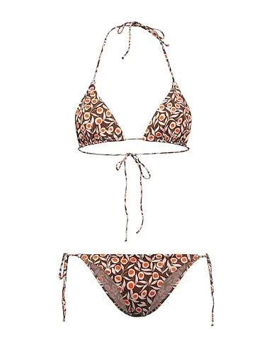 Brown Synthetic fabric Bikini