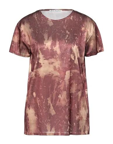 Brown Synthetic fabric T-shirt