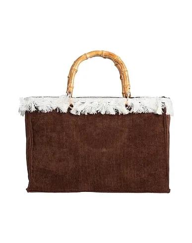 Brown Velvet Handbag