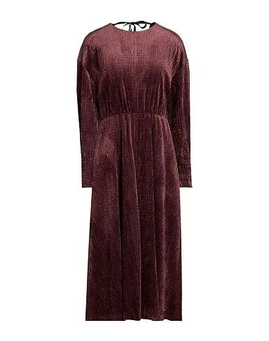 Brown Velvet Midi dress