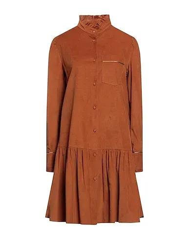 Brown Velvet Short dress
