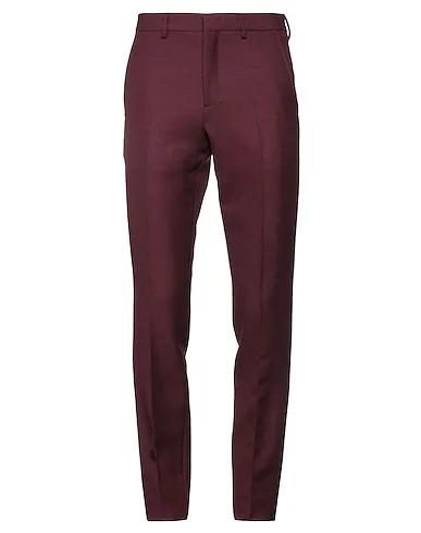 Burgundy Canvas Casual pants