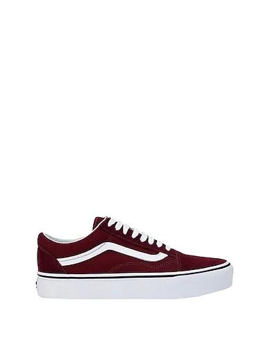 Burgundy Canvas Sneakers