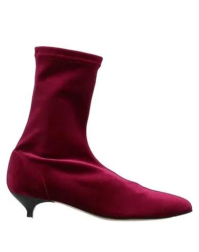 Burgundy Chenille Ankle boot