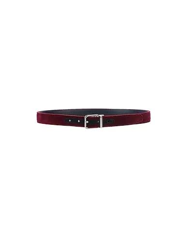 Burgundy Chenille Fabric belt