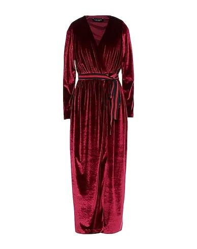Burgundy Chenille Midi dress