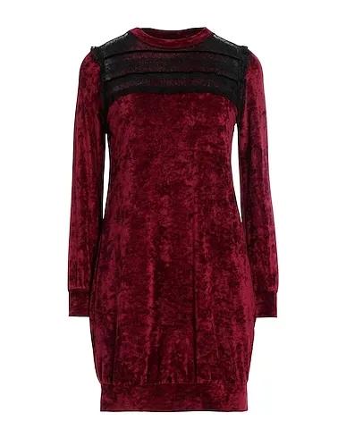 Burgundy Chenille Short dress