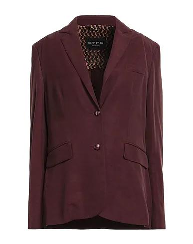 Burgundy Cotton twill Blazer