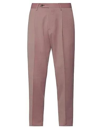 Burgundy Cotton twill Casual pants
