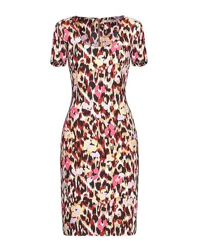 Burgundy Crêpe Elegant dress