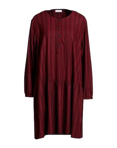 Burgundy Flannel Short dress