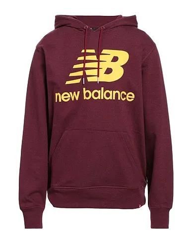 Burgundy Hooded sweatshirt NB Essentials Stacked Logo Po Hoodie