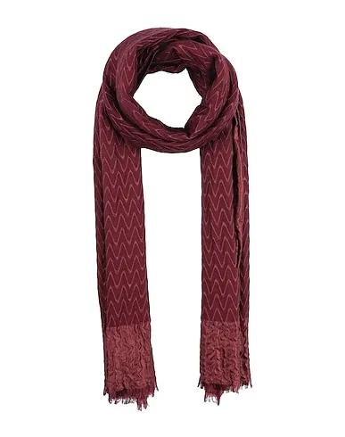 Burgundy Jacquard Scarves and foulards
