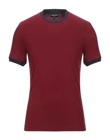 Burgundy Jacquard T-shirt