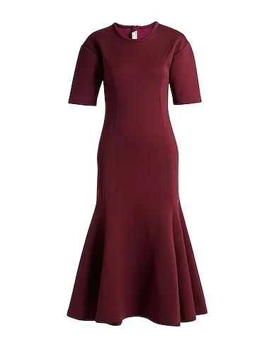 Burgundy Jersey Midi dress