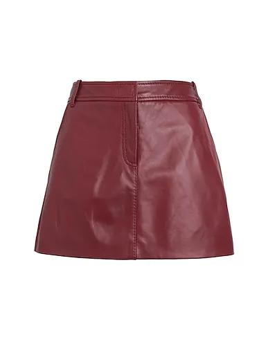 Burgundy Jersey Mini skirt