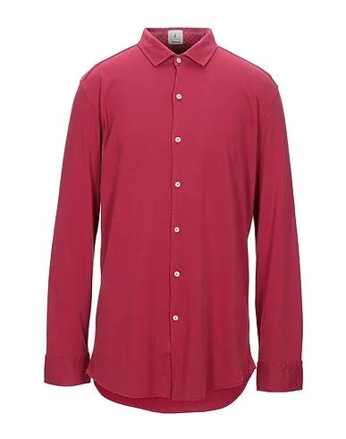 Burgundy Jersey Solid color shirt