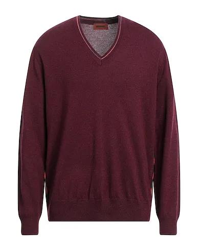 Burgundy Knitted Cashmere blend