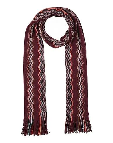 Burgundy Knitted Scarves and foulards