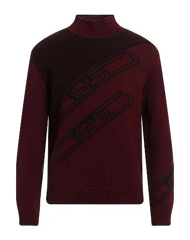 Burgundy Knitted Turtleneck