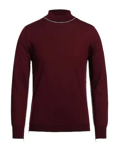 Burgundy Knitted Turtleneck