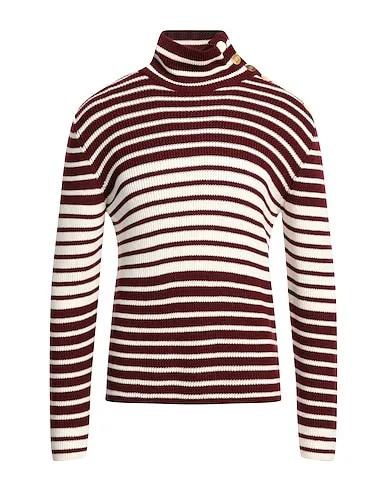 Burgundy Knitted Turtleneck