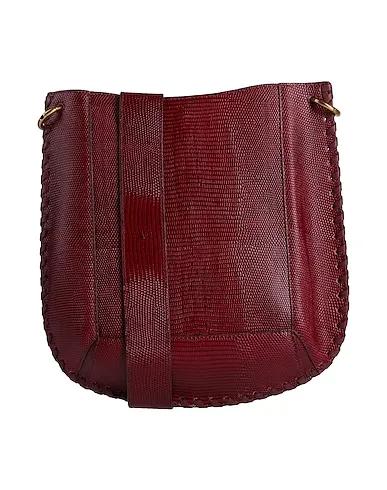 Burgundy Leather Cross-body bags