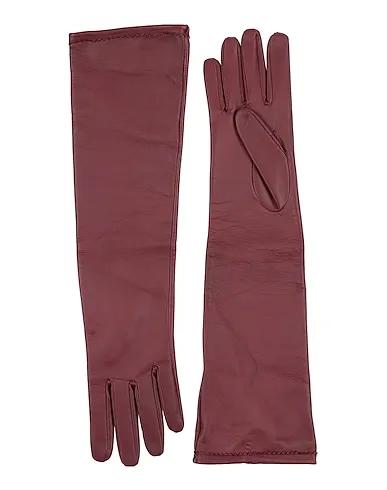 Burgundy Leather Gloves