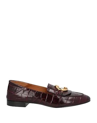 Burgundy Leather Loafers