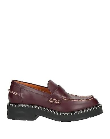 Burgundy Leather Loafers