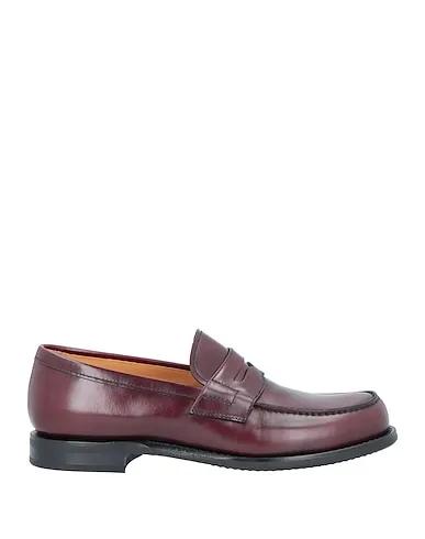 Burgundy Leather Loafers