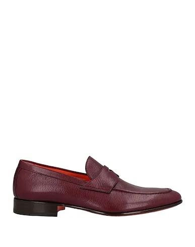 Burgundy Leather Loafers
