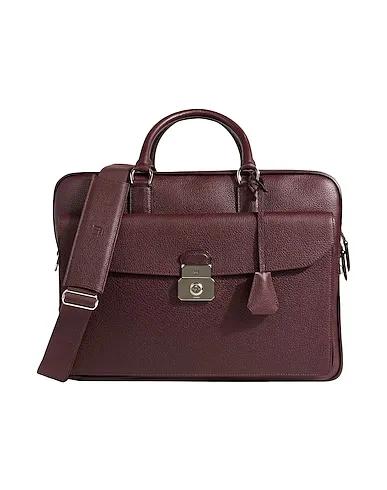 Burgundy Leather Luggage