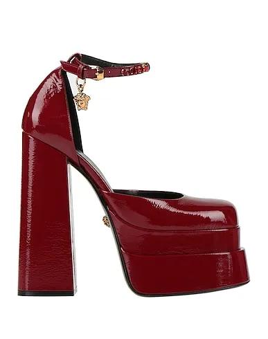 Burgundy Leather Pump