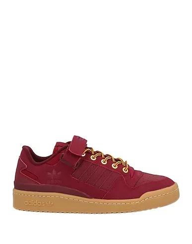 Burgundy Leather Sneakers