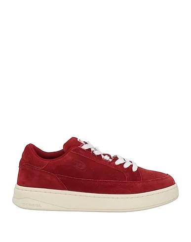 Burgundy Leather Sneakers