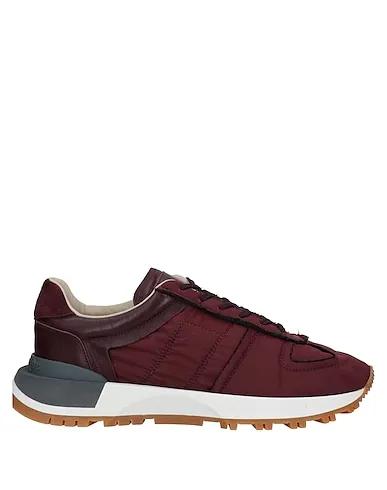 Burgundy Leather Sneakers
