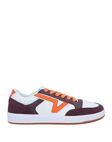 Burgundy Leather Sneakers