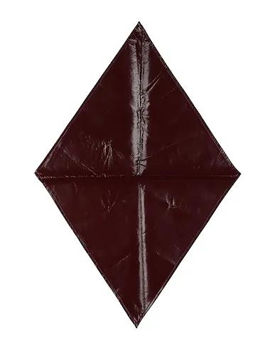 Burgundy Plain weave Scarves and foulards