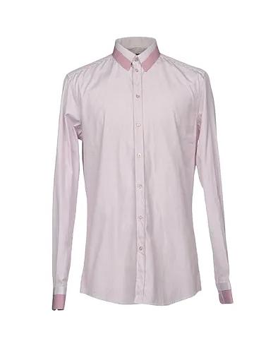 Burgundy Plain weave Striped shirt