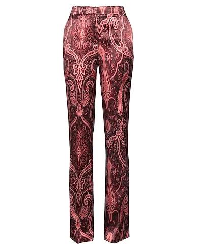 Burgundy Satin Casual pants