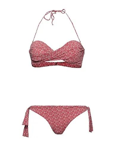 Burgundy Synthetic fabric Bikini